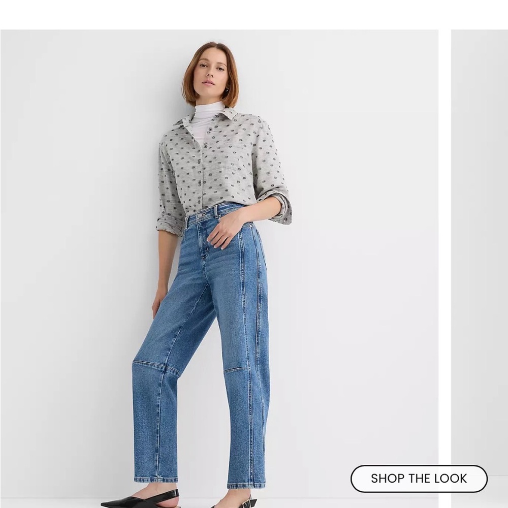 LOFT High Rise Barrel Women's Jeans